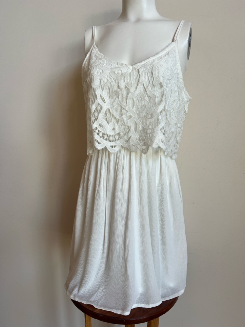 boho lacy beach wedding dress rehearsal gypsy bride mini midi dress NWT